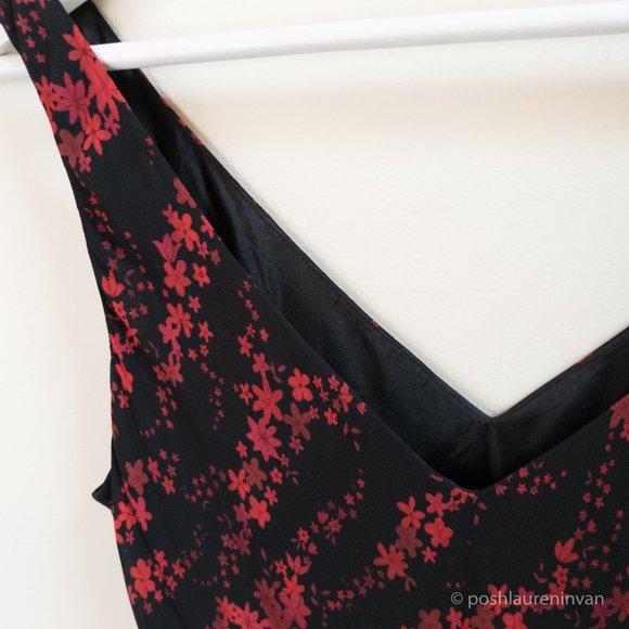 Jones New York V-Neck Sleeveless Dress – 90s Style – US 10 - Picture 8 of 12